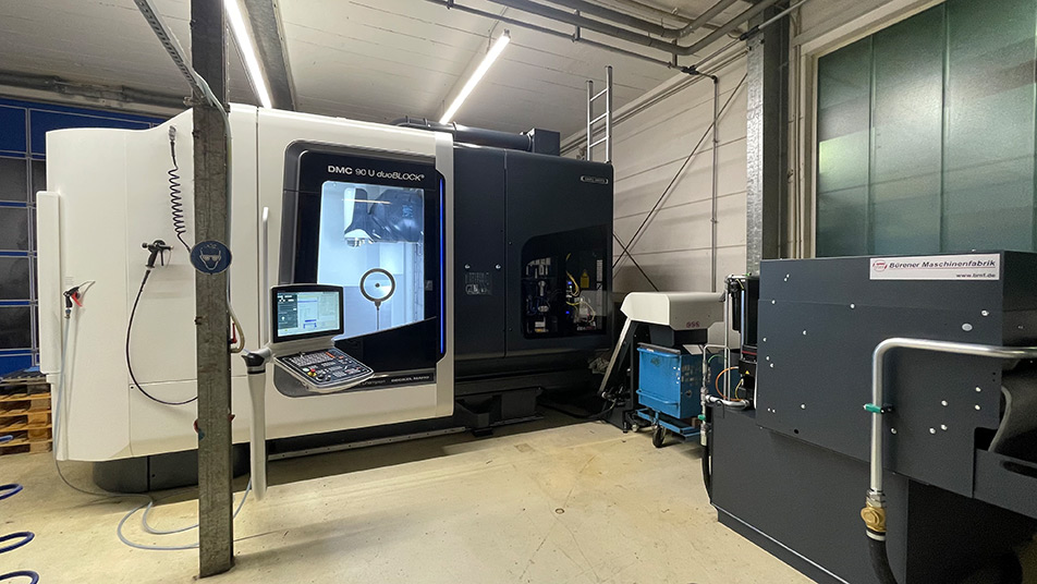 The “NEWCOMER” in machining: the new DMU 90 C machining centre at AWB