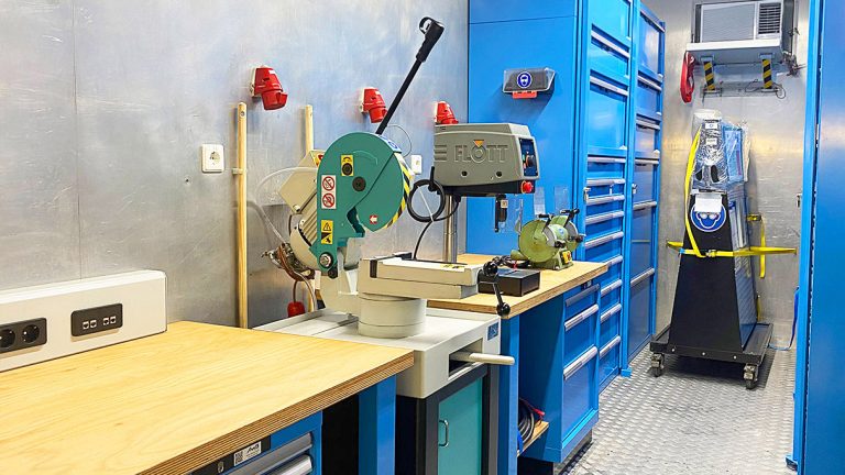 The durability of AWB workshop containers – back for repairs after 18 years of daily use