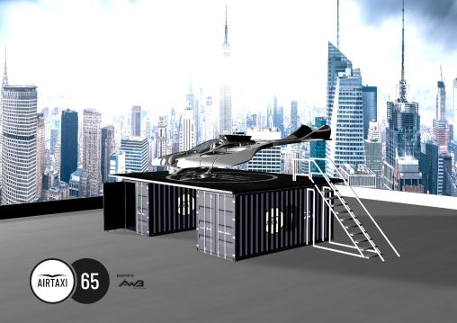 Abb. 2 Containerverbund für MRO-Container auf urbanen Dächern