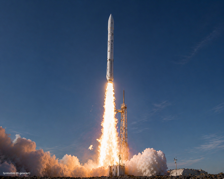 Raketenstart unter klarem Himmel – Treibstofffördersysteme und Hochleistungspumpen in der Raumfahrt