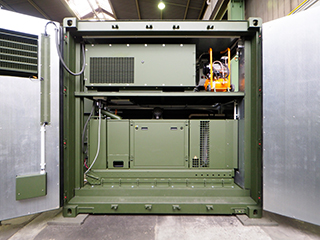 Stirnseitiger Einblick